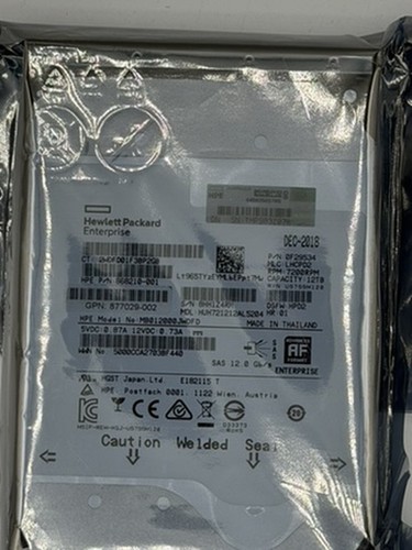Hpe 12tb sas 12gb - sas, 3.5"